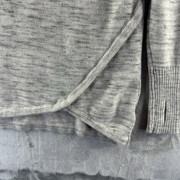 Akin Sweater Women's M Heather Gray Cowl Neck Long Sleeve - Picture 7 of 8